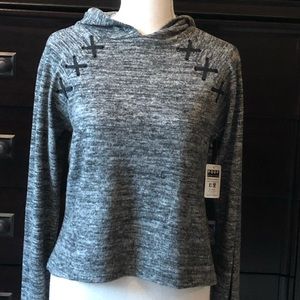 Poof New York hoodie, gray, large